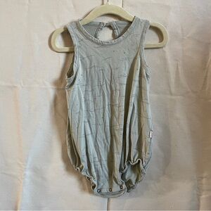 Red Caribou Sage Printed Onesie